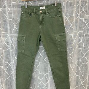 Nicole miller green high rise soho skinny pant
